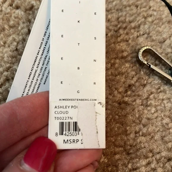 NWT Aimee Kestenberg Ashley Leather Pouch Card Case - Picture 4 of 8